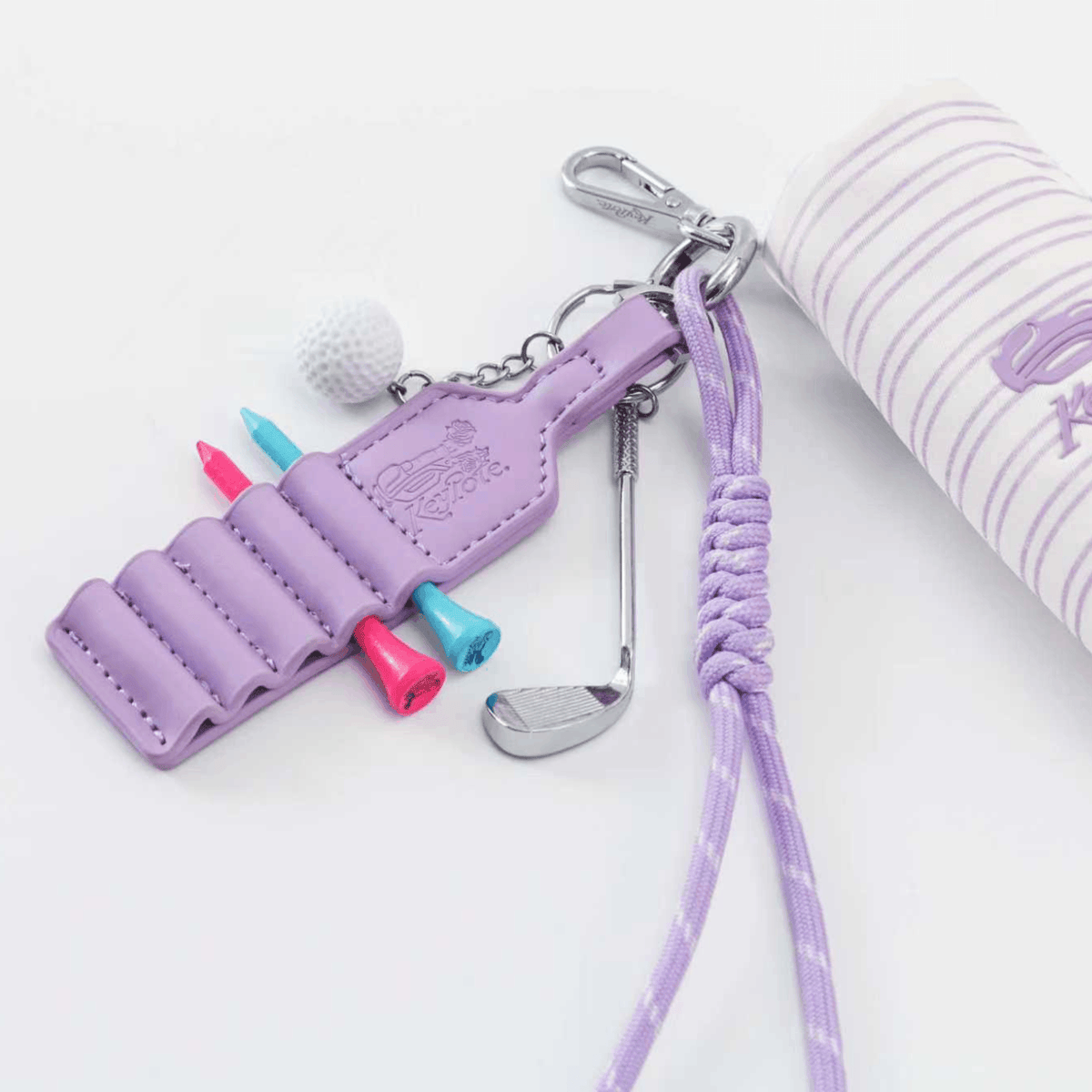Women's Golf Charm Clip Bag - Purple - Erthe Golf
