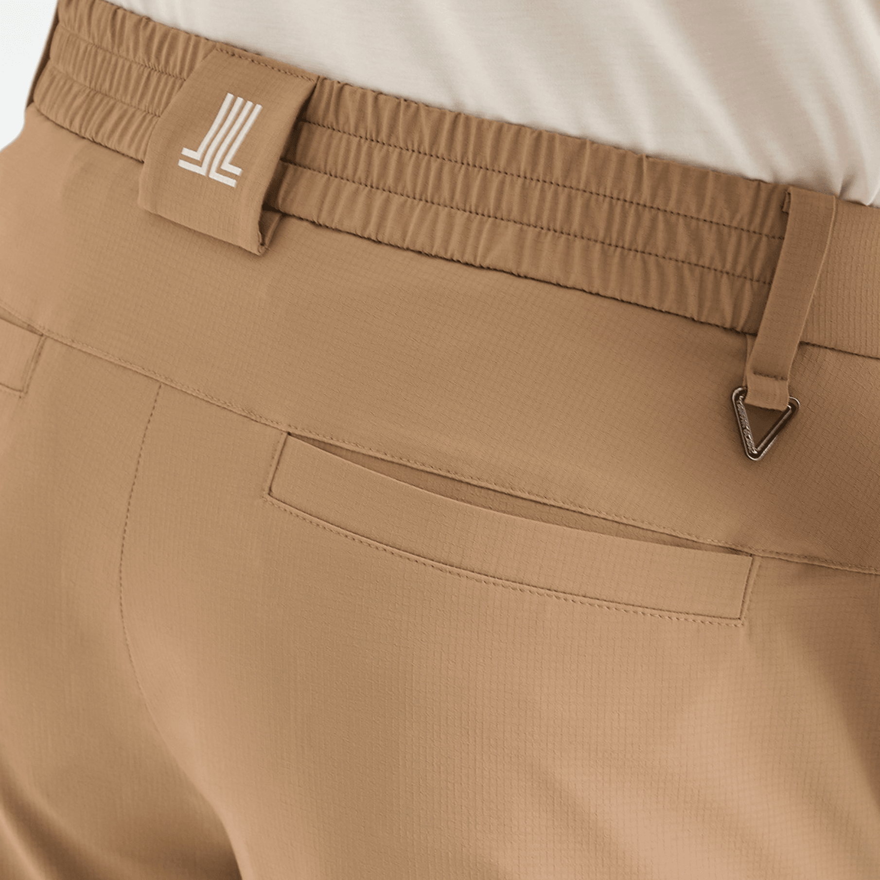 Men's Back Elastic Pants - Camel - Erthe Golf