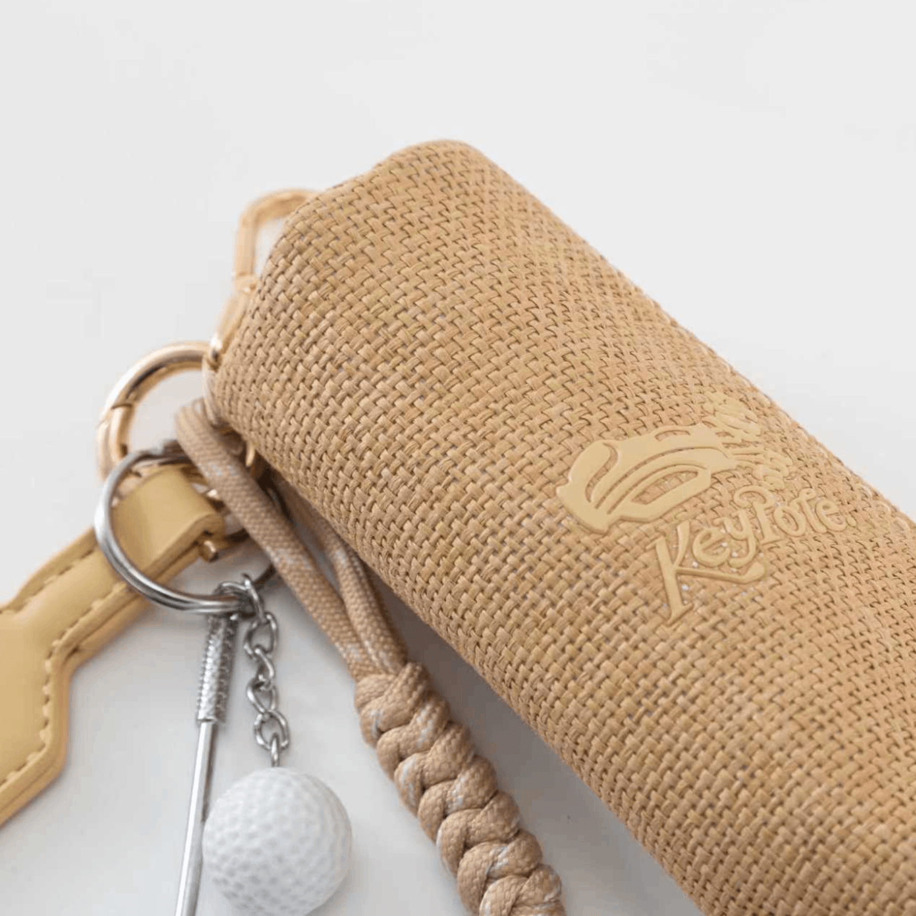 Women's Golf Charm Clip Bag - Khaki - Erthe Golf