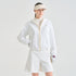 Lanvin Blanc Womens Hooded Golf Jumper Off White Luxury Performance