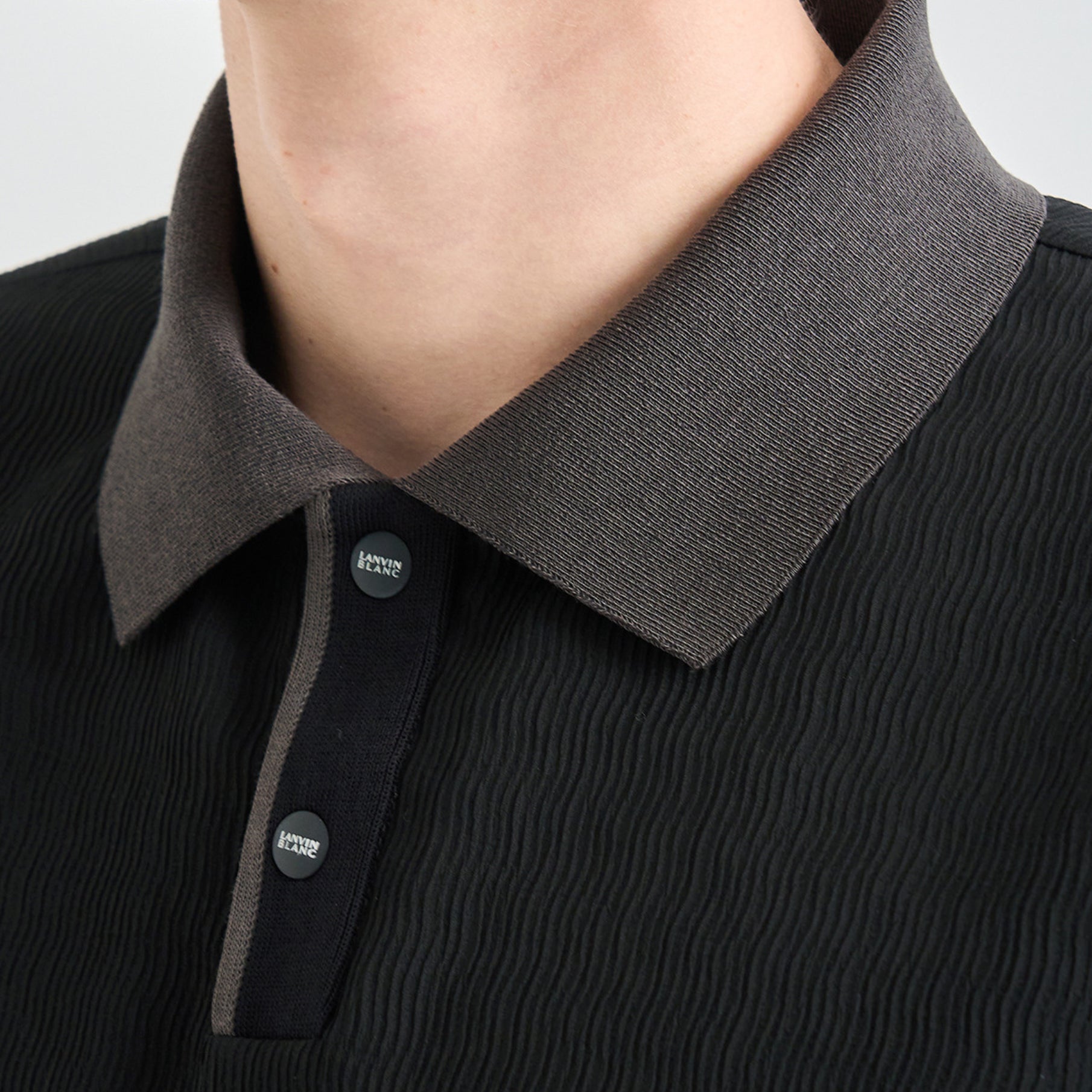 Men's Half Sleeve Top - Black - Erthe Golf