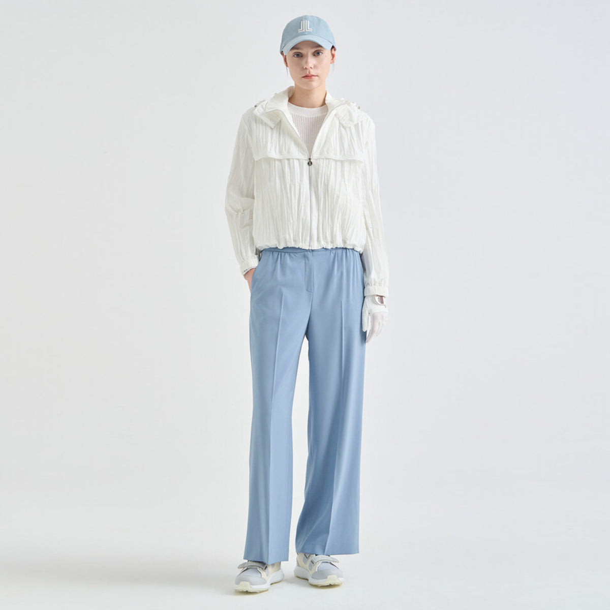 Women's Wide - Leg Stretch Pants - Smoke Blue - Erthe Golf