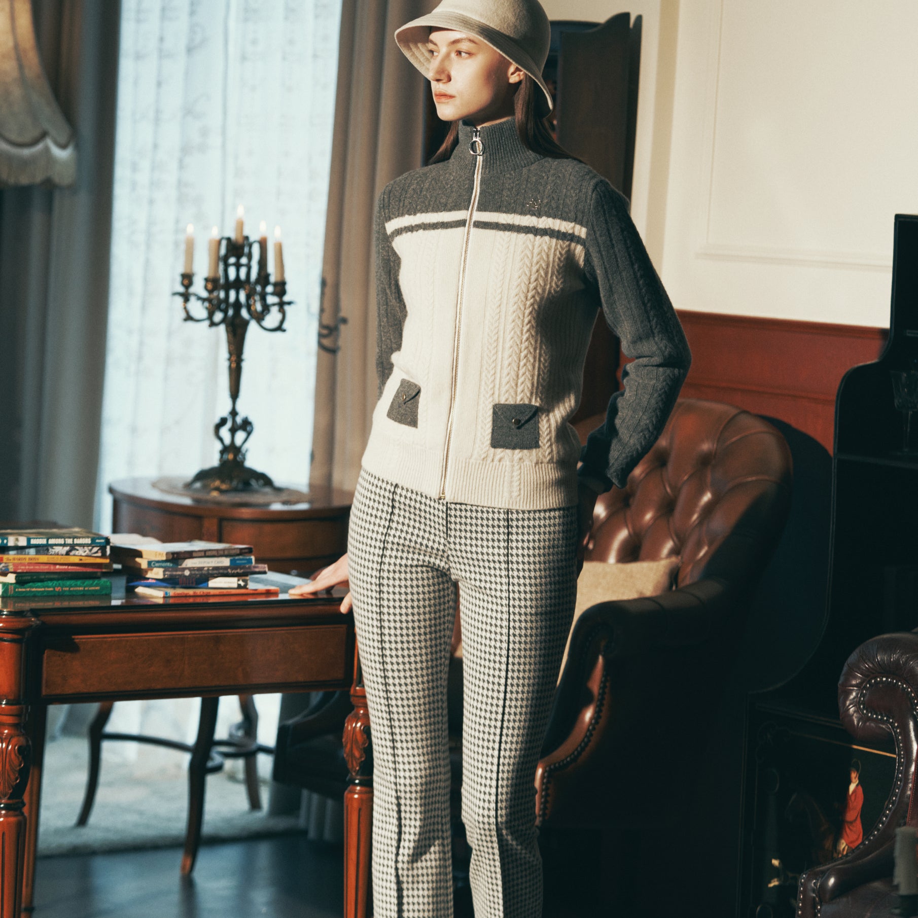 Women's Jersey Bootscut Pants - Melange Gray - Erthe Golf