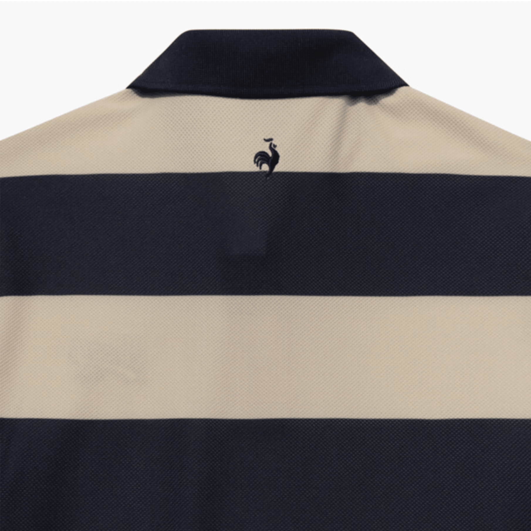 Women's Stripe Short Sleeve Polo Shirt - Beige - Erthe Golf