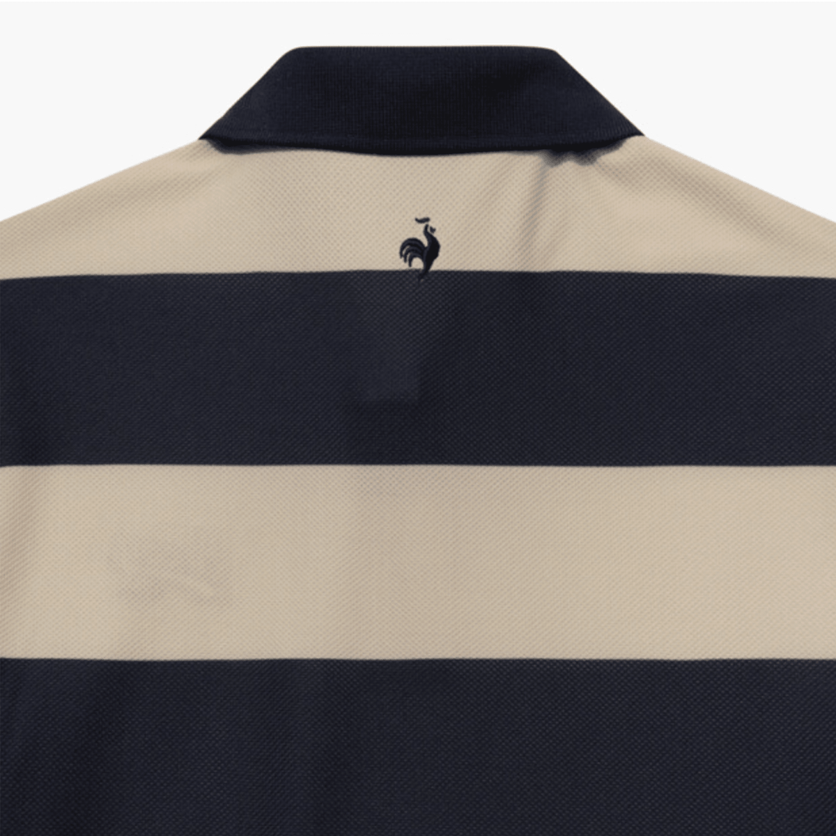 Women's Stripe Short Sleeve Polo Shirt - Beige - Erthe Golf