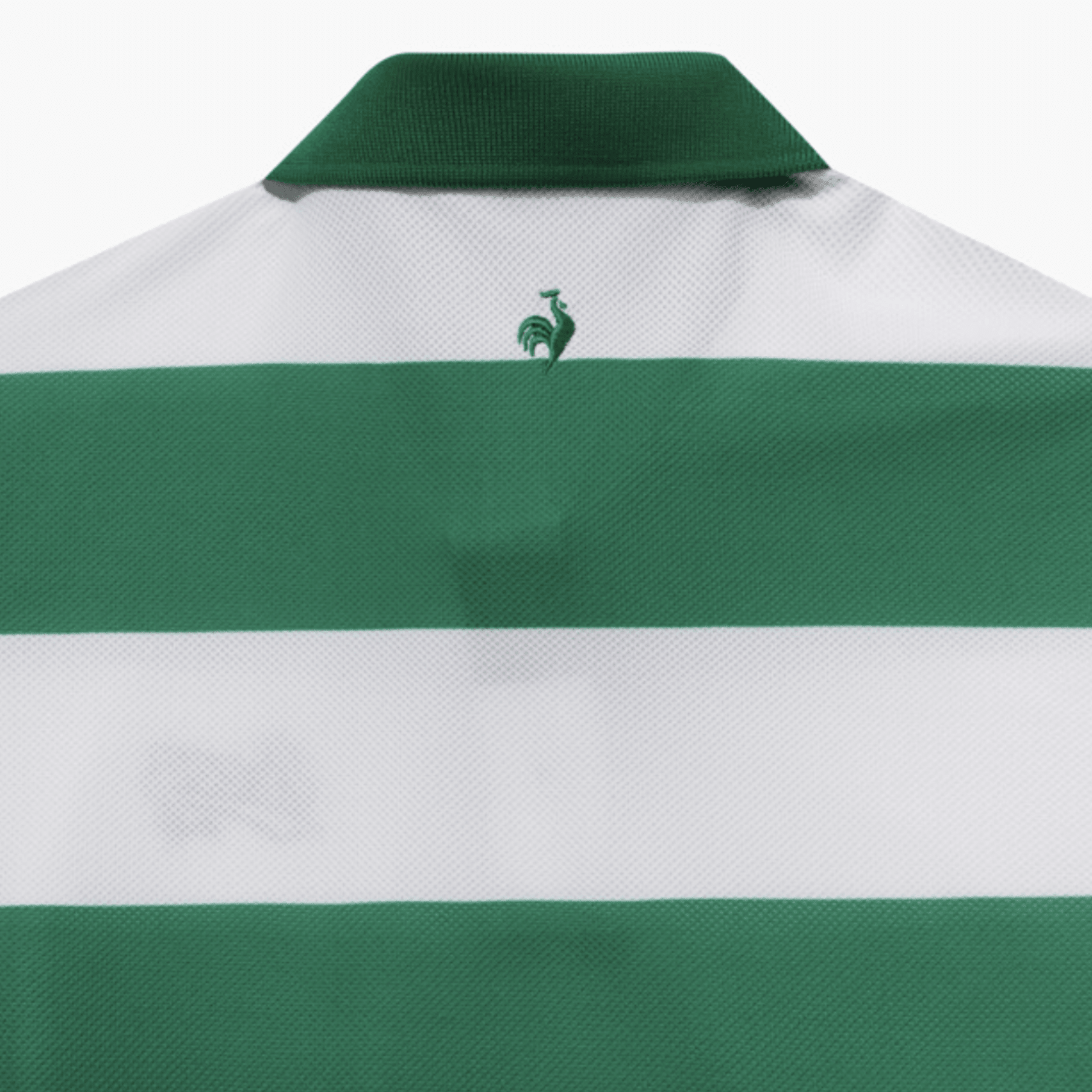 Women's Stripe Short Sleeve Polo Shirt - Green - Erthe Golf