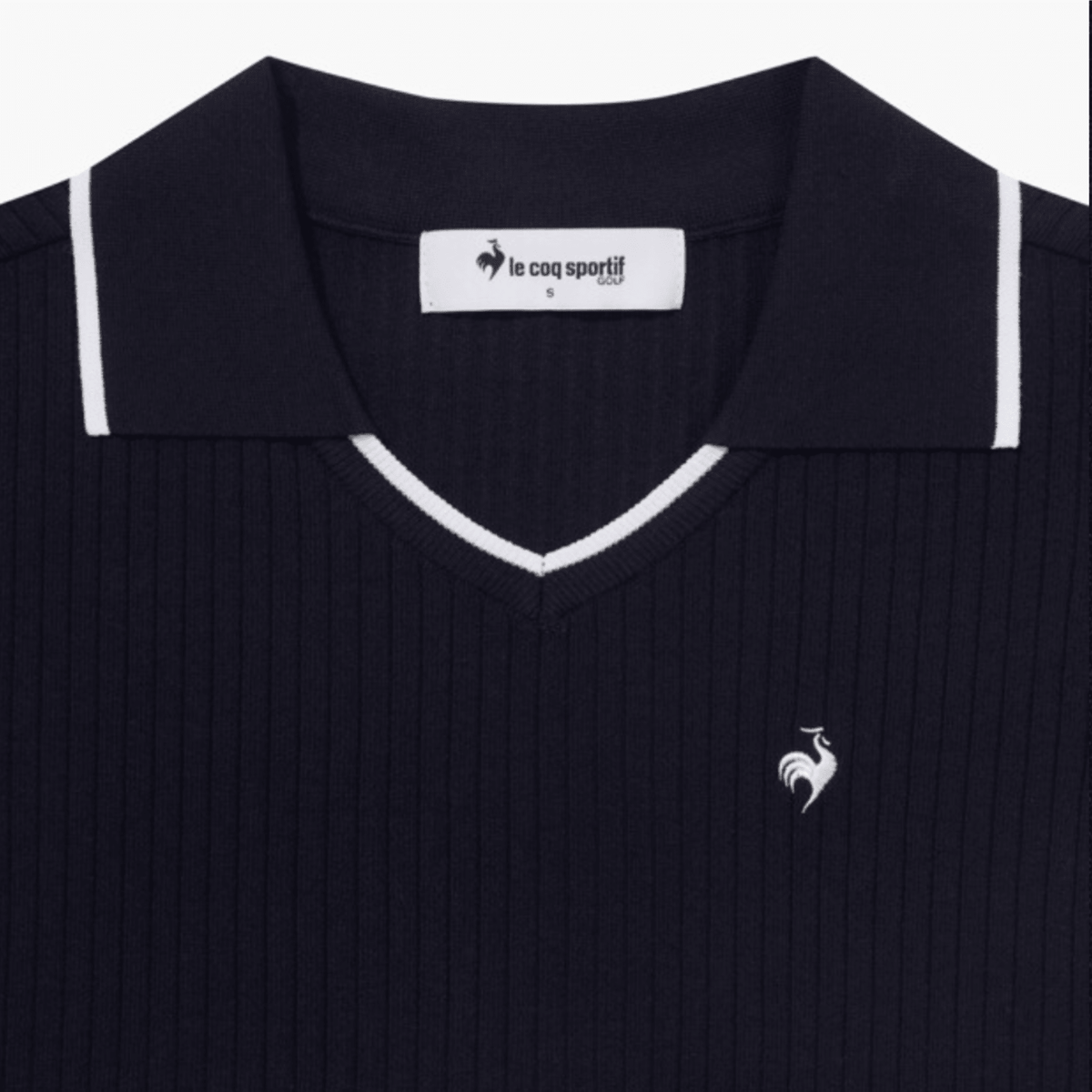 Women's Sleeveless Knit Polo - Navy - Erthe Golf