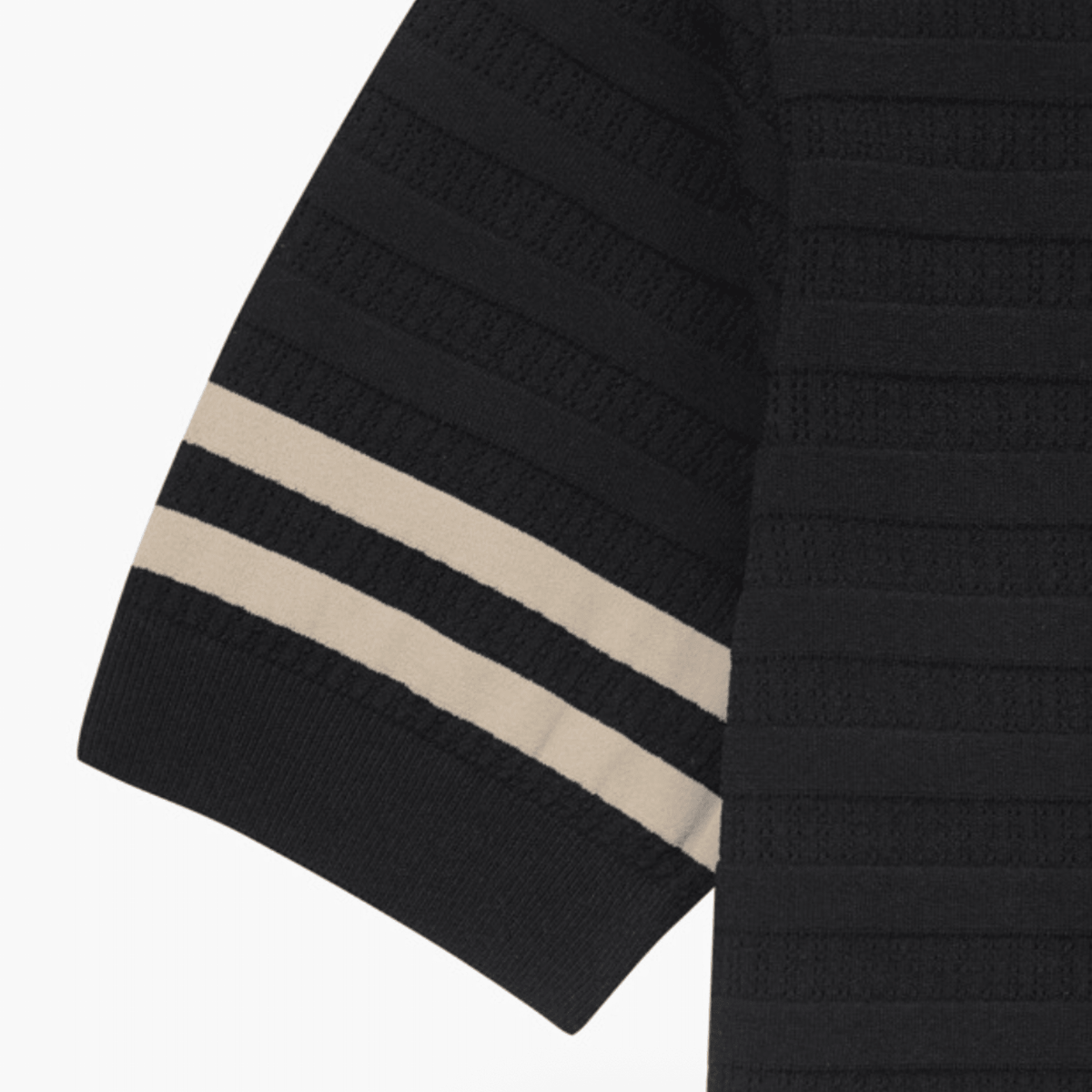 Women's Contrast Collar Polo - Black - Erthe Golf