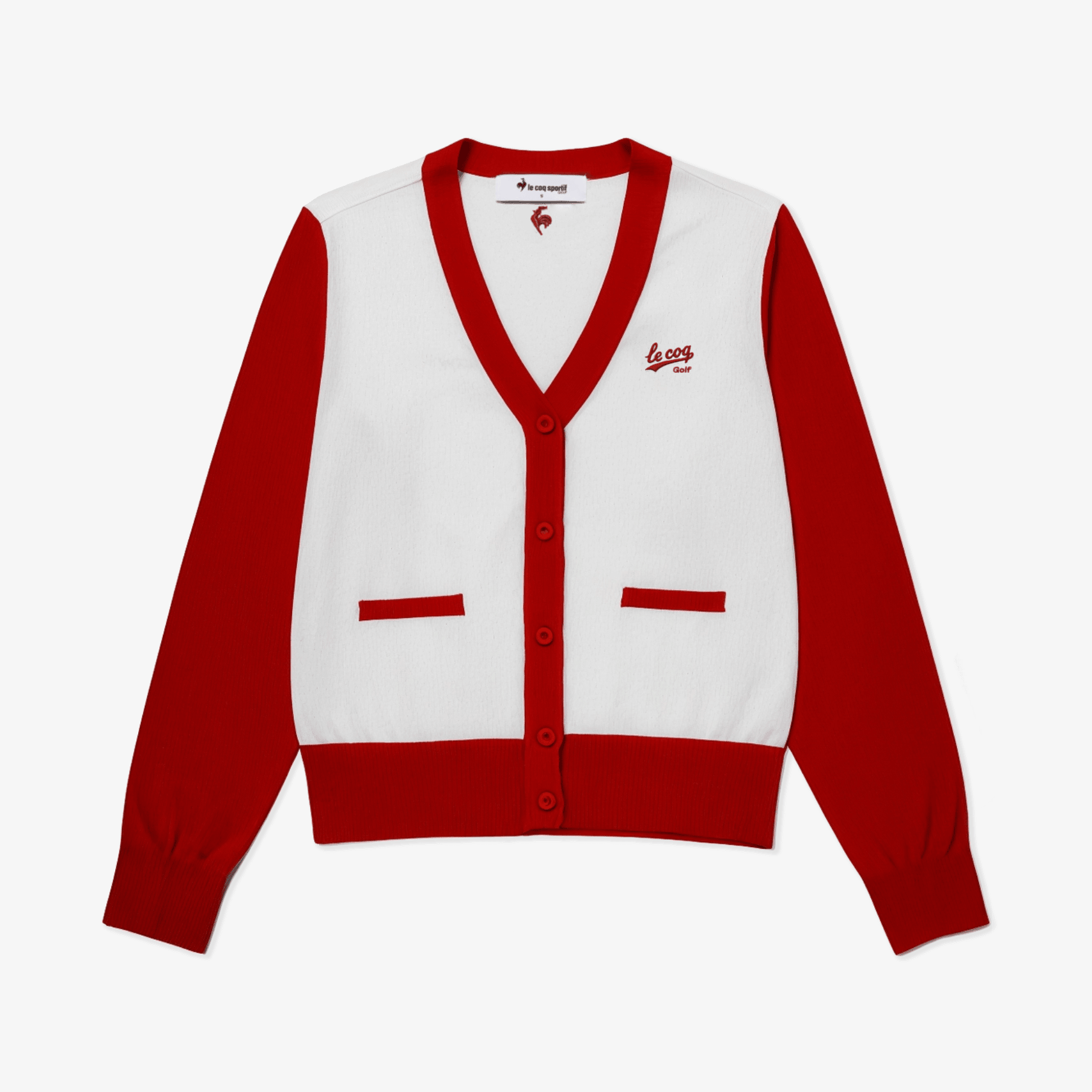 Women's Classic Cardigan - Red - Erthe Golf