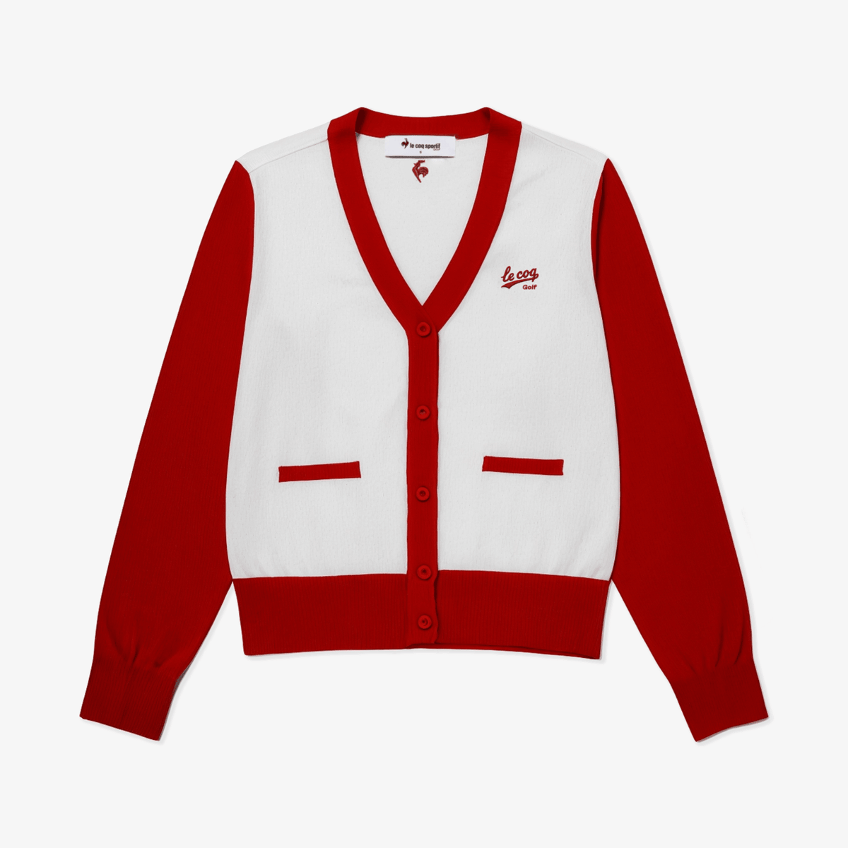 Women's Classic Cardigan - Red - Erthe Golf