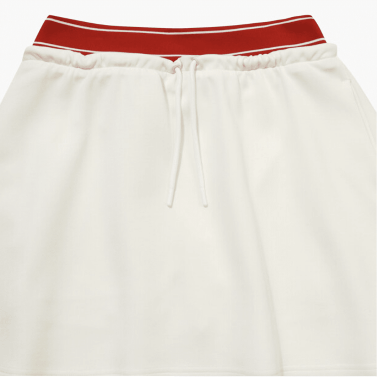 Women's Neoprene Banding Skirt - White - Erthe Golf