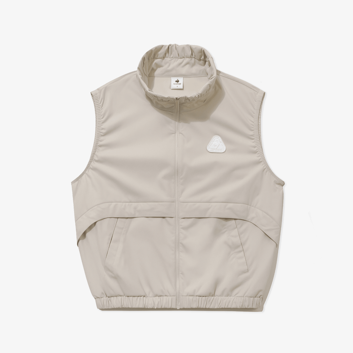 Women's Rooster Woven Stretch Vest - Beige - Erthe Golf