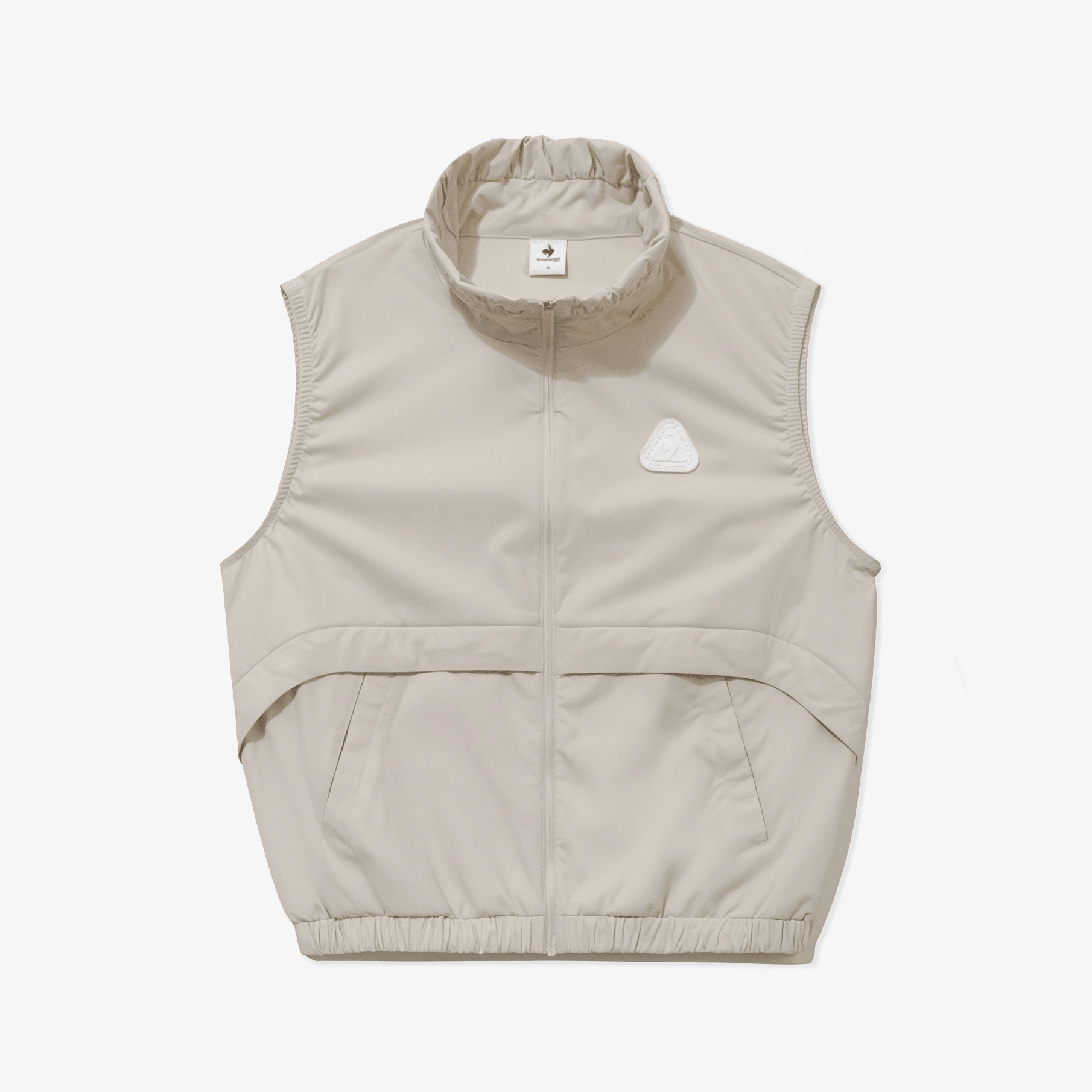 Women's Rooster Woven Stretch Vest - Beige - Erthe Golf