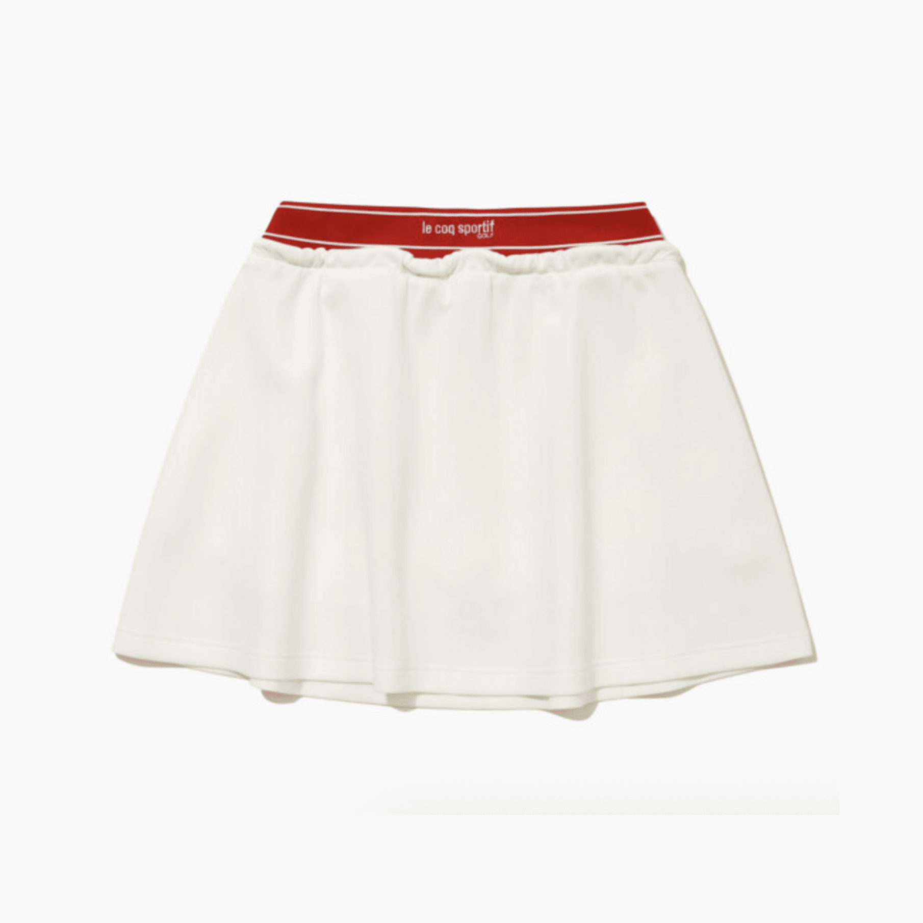 Women's Neoprene Banding Skirt - White - Erthe Golf