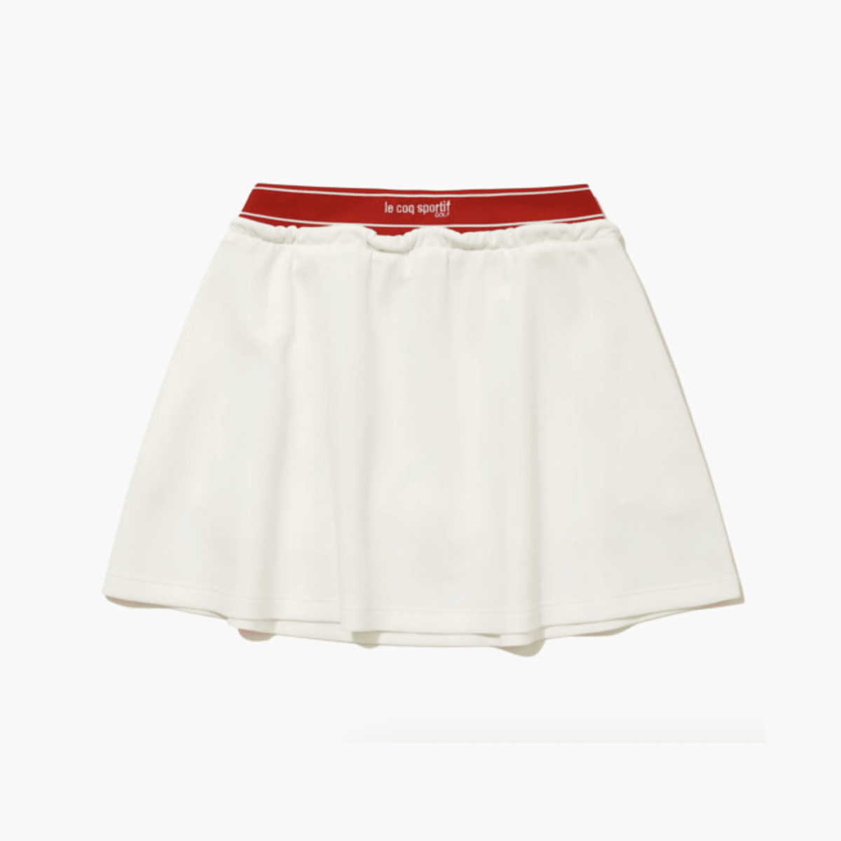Women's Neoprene Banding Skirt - White - Erthe Golf