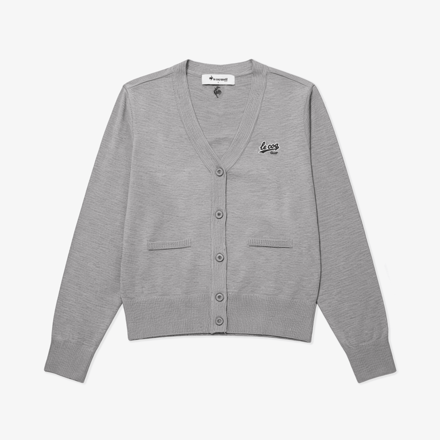 Women's Classic Cardigan - Melange Gray - Erthe Golf