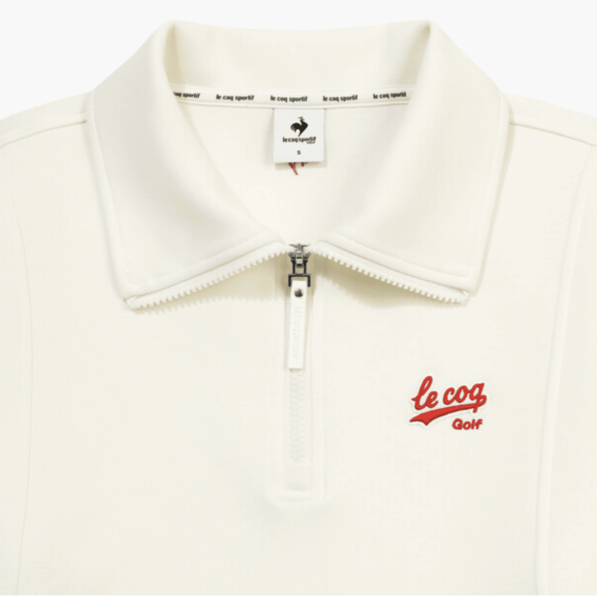 Women's Neoprene Half Zip Pullover - White - Erthe Golf