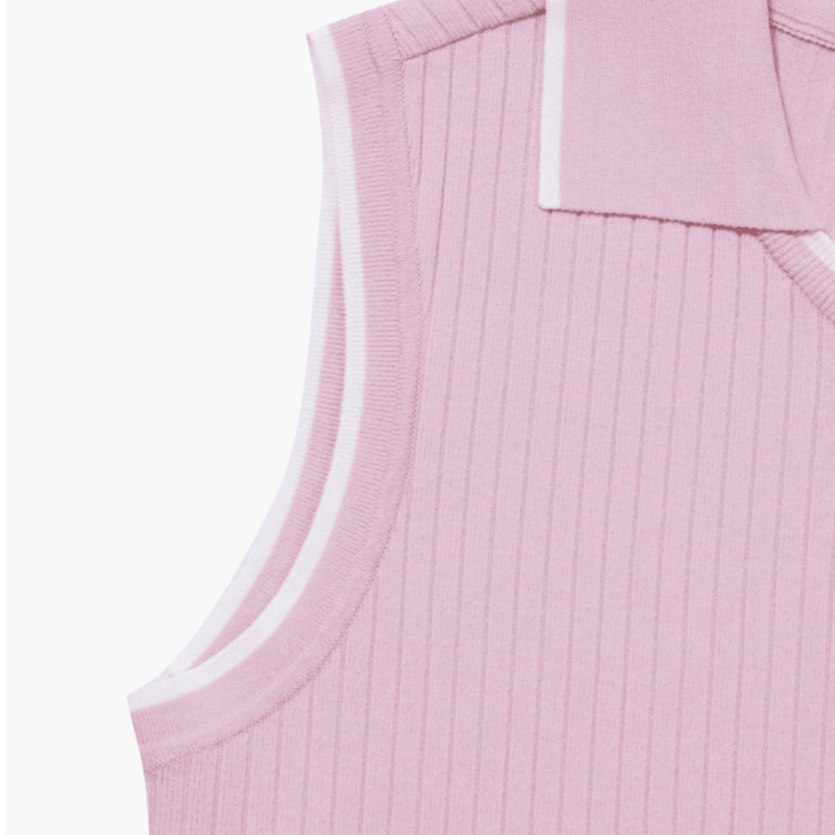 Women's Sleeveless Knit Polo - Pink - Erthe Golf