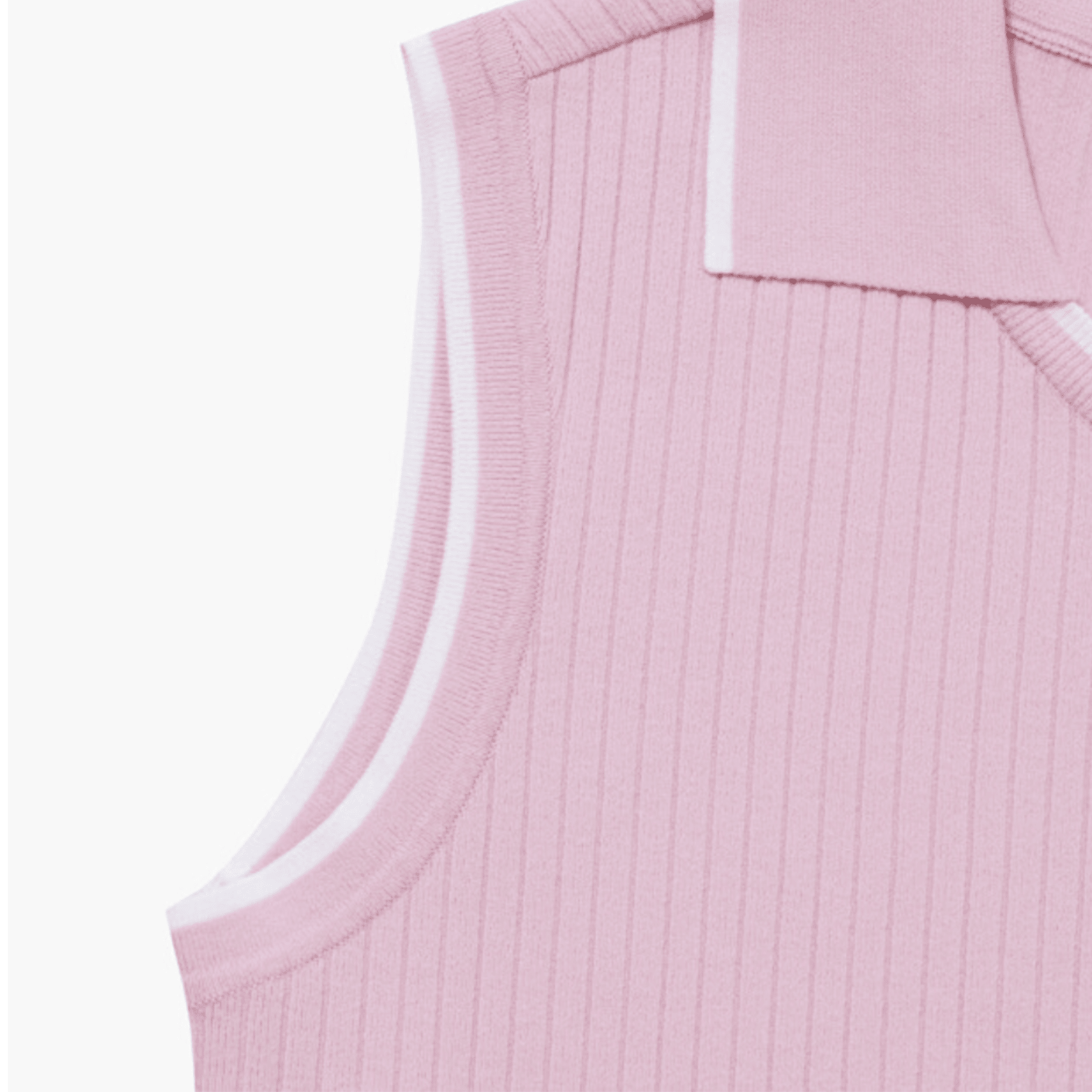 Women's Sleeveless Knit Polo - Pink - Erthe Golf