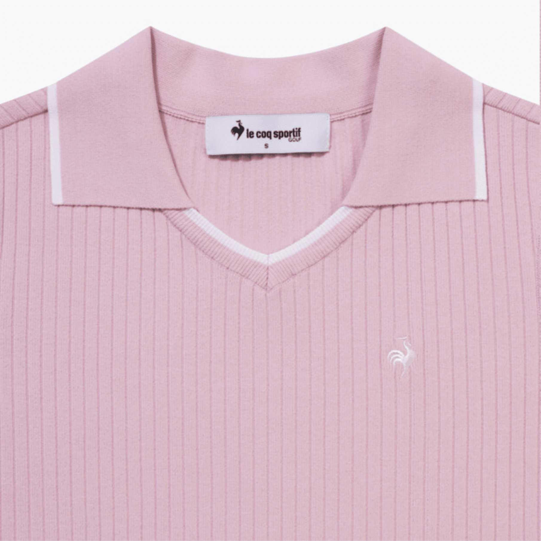 Women's Sleeveless Knit Polo - Pink - Erthe Golf