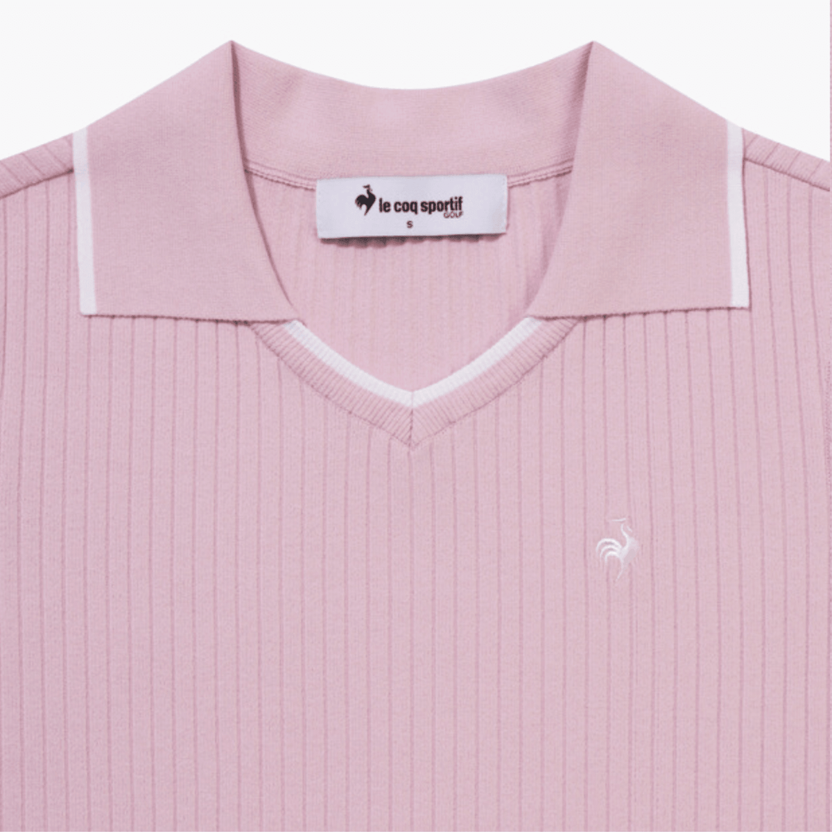 Women's Sleeveless Knit Polo - Pink - Erthe Golf