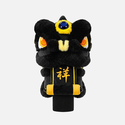 Lion Dance 3-Wood Headcover - Black And Gold