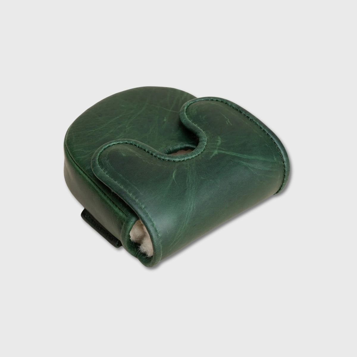 A dark green Center DF3 Putter Cover with a curved cutout, shown on a light gray background.