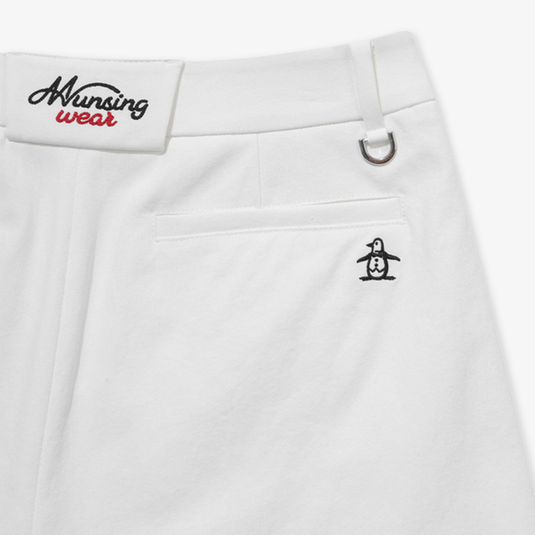 Munsingwear Women&#39;s Pocket Shorts - White - Erthe Golf