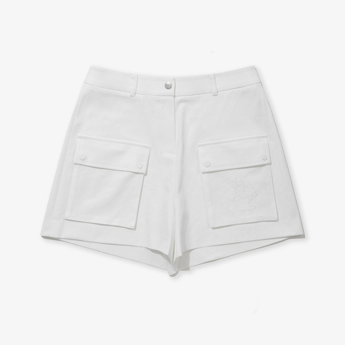 Munsingwear Women's Pocket Shorts - White - Erthe Golf
