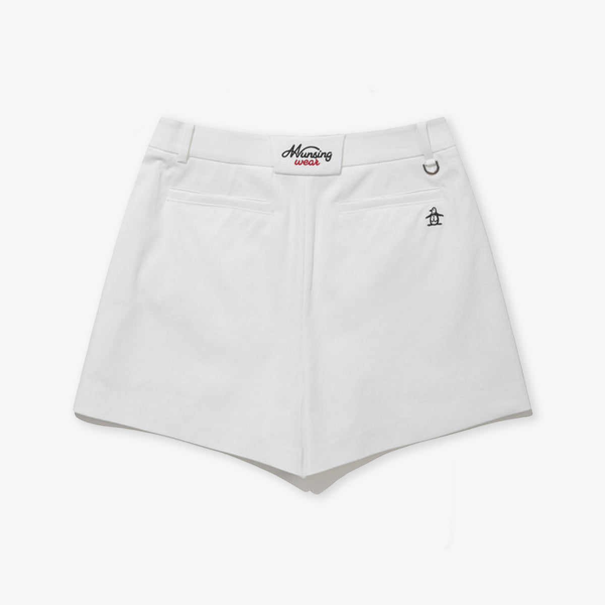 Munsingwear Women's Pocket Shorts - White - Erthe Golf