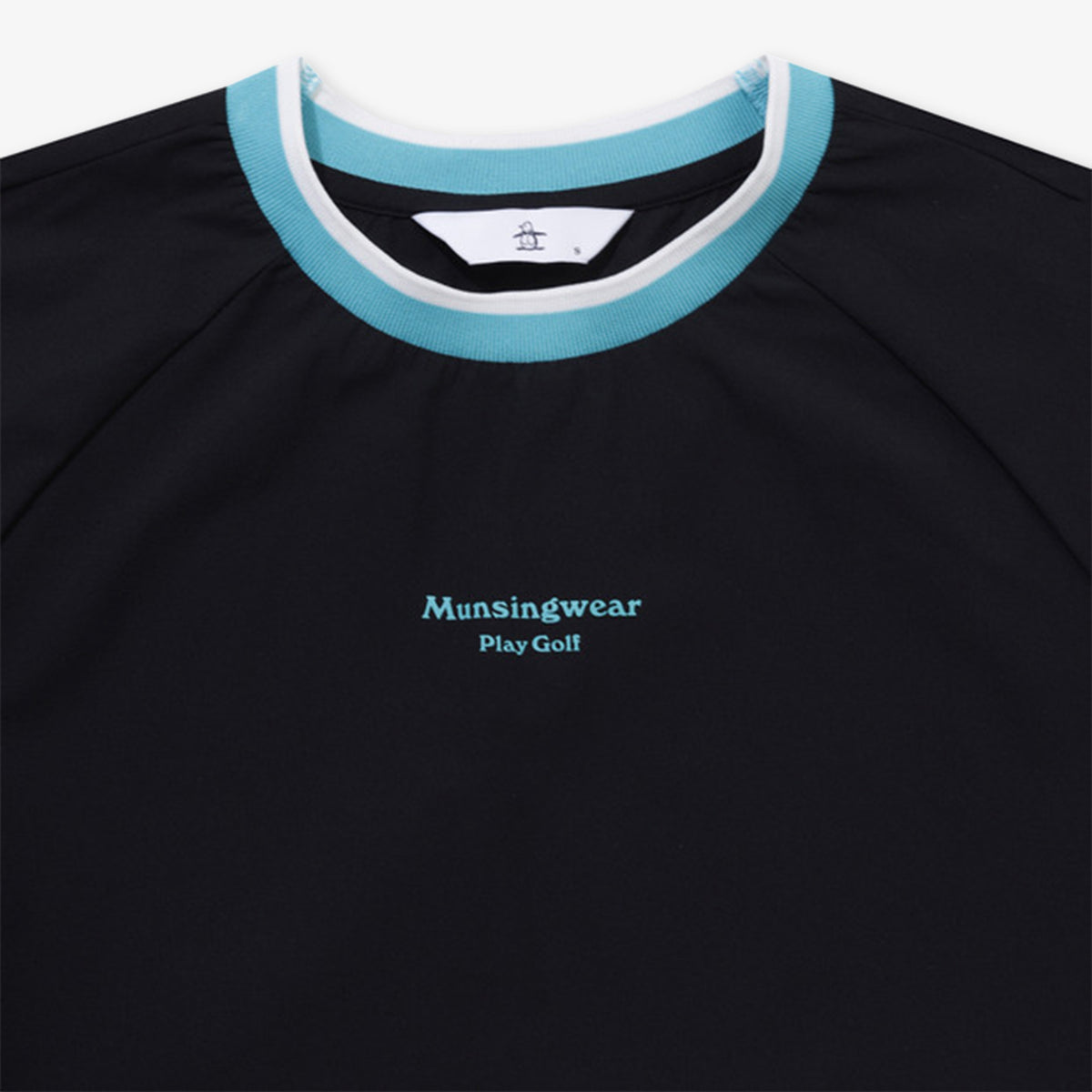 Munsingwear Women's Short - Sleeve Top - Black - Erthe Golf