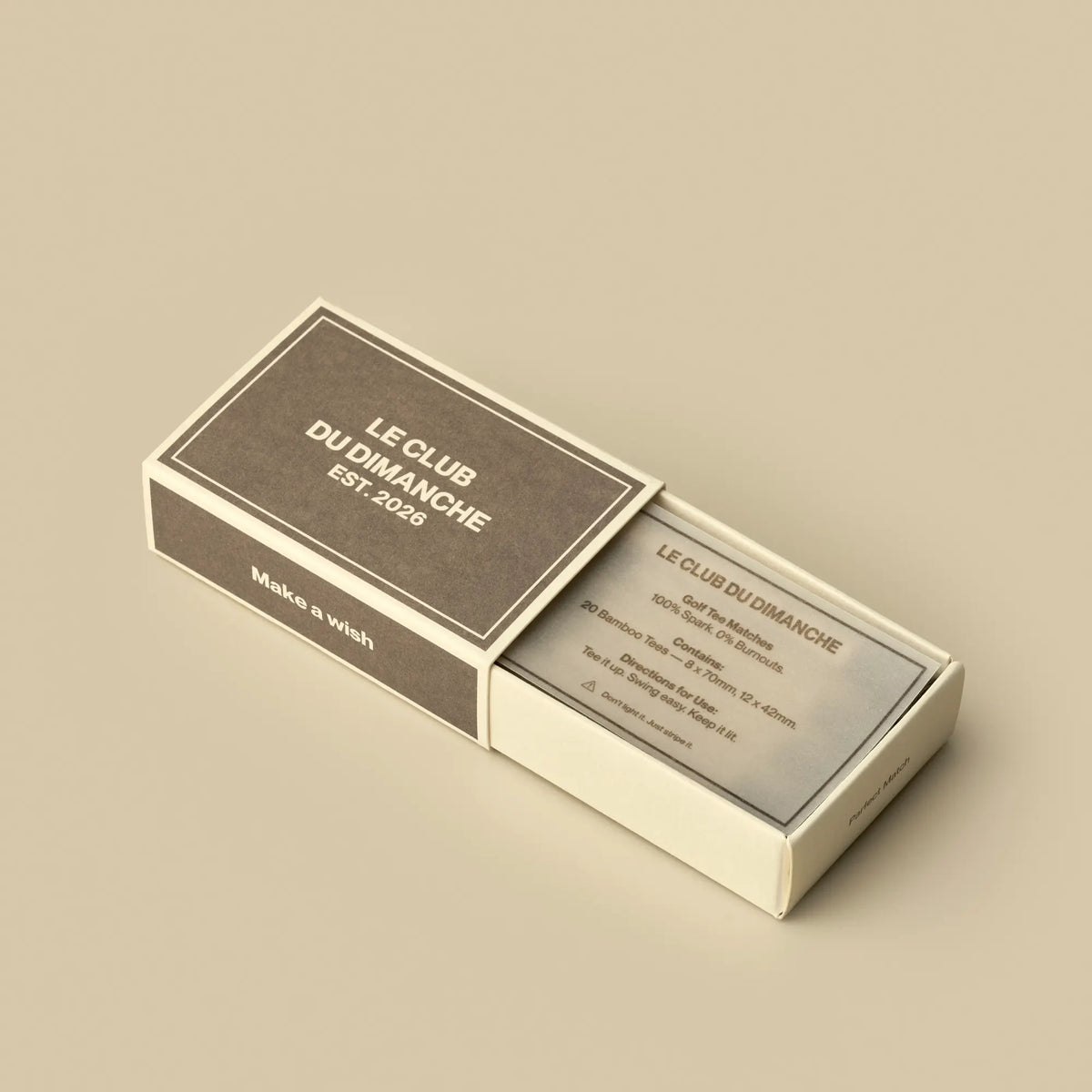 Match Box Golf Tees - Brown