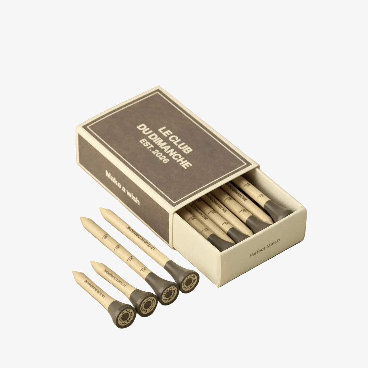 Match Box Golf Tees - Brown