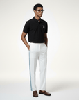 Men Polo Joggers Set - Black/White - Erthe Golf