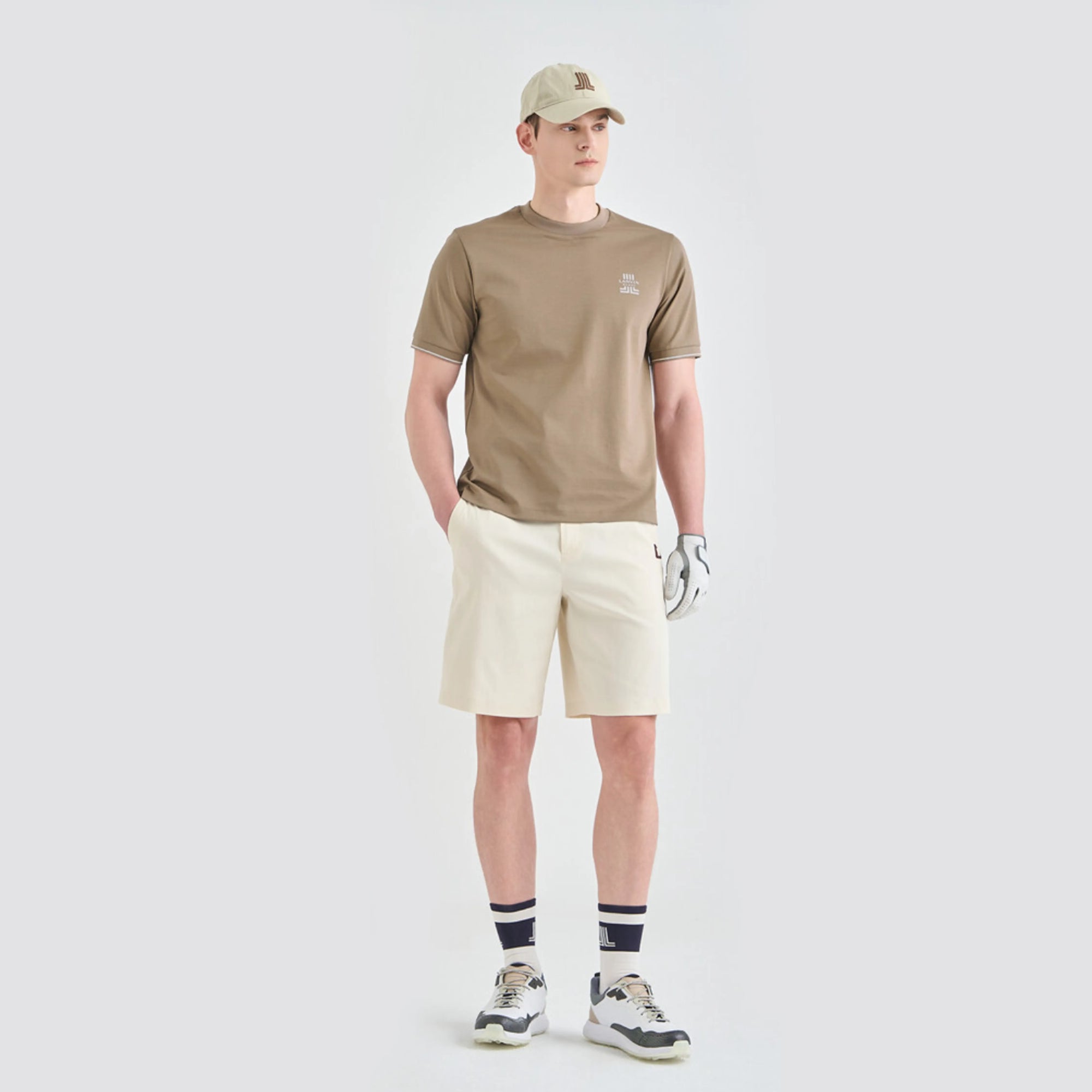 Men's Back - Banded Shorts - Cream - Erthe Golf