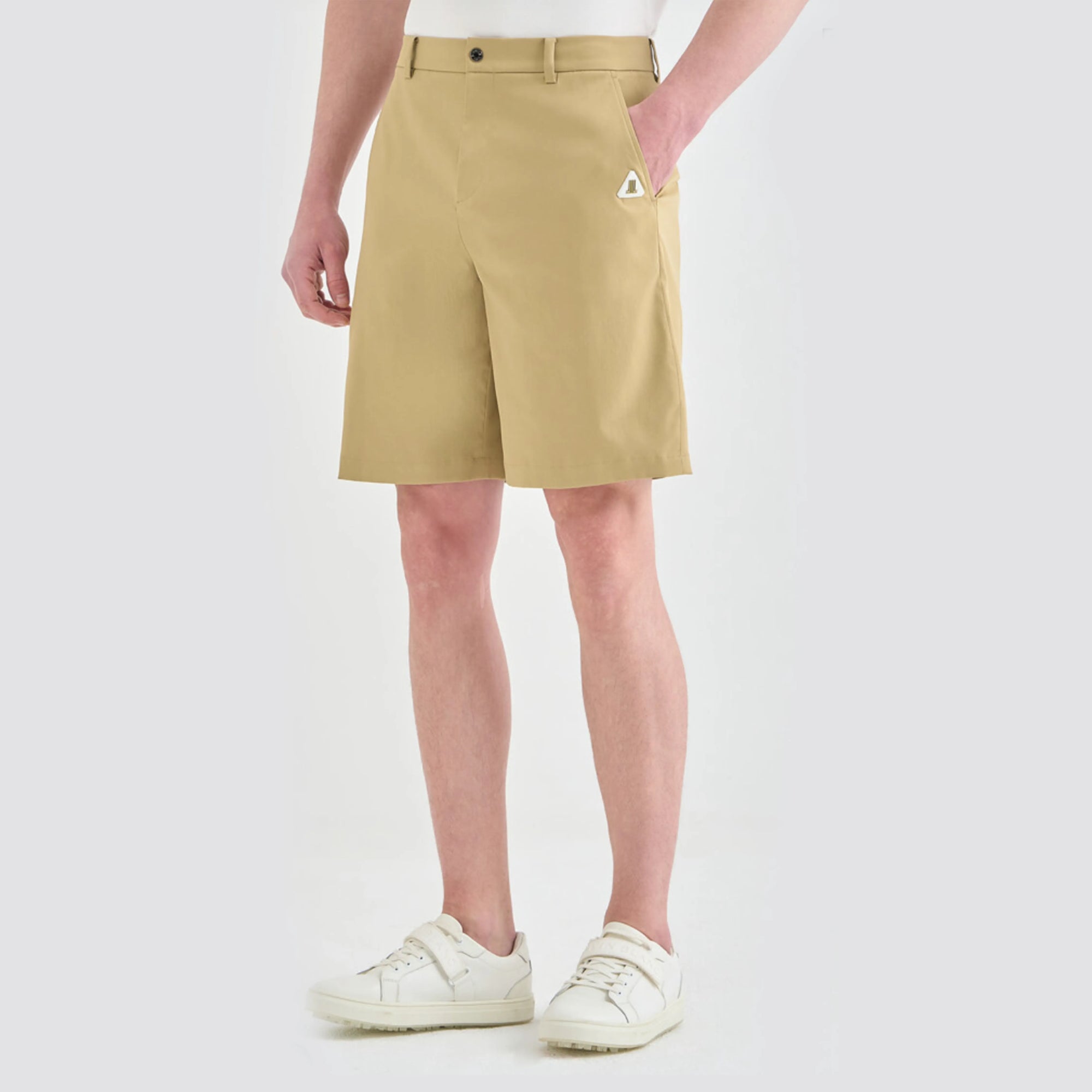 Men's Back - Banded Shorts - Sand Beige - Erthe Golf