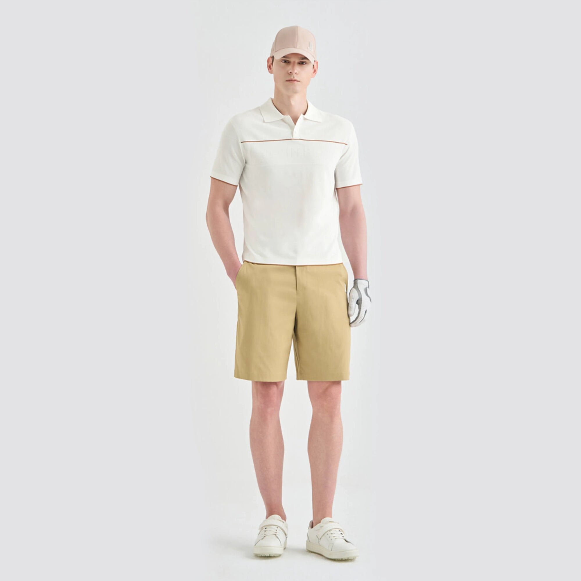 Men's Back - Banded Shorts - Sand Beige - Erthe Golf