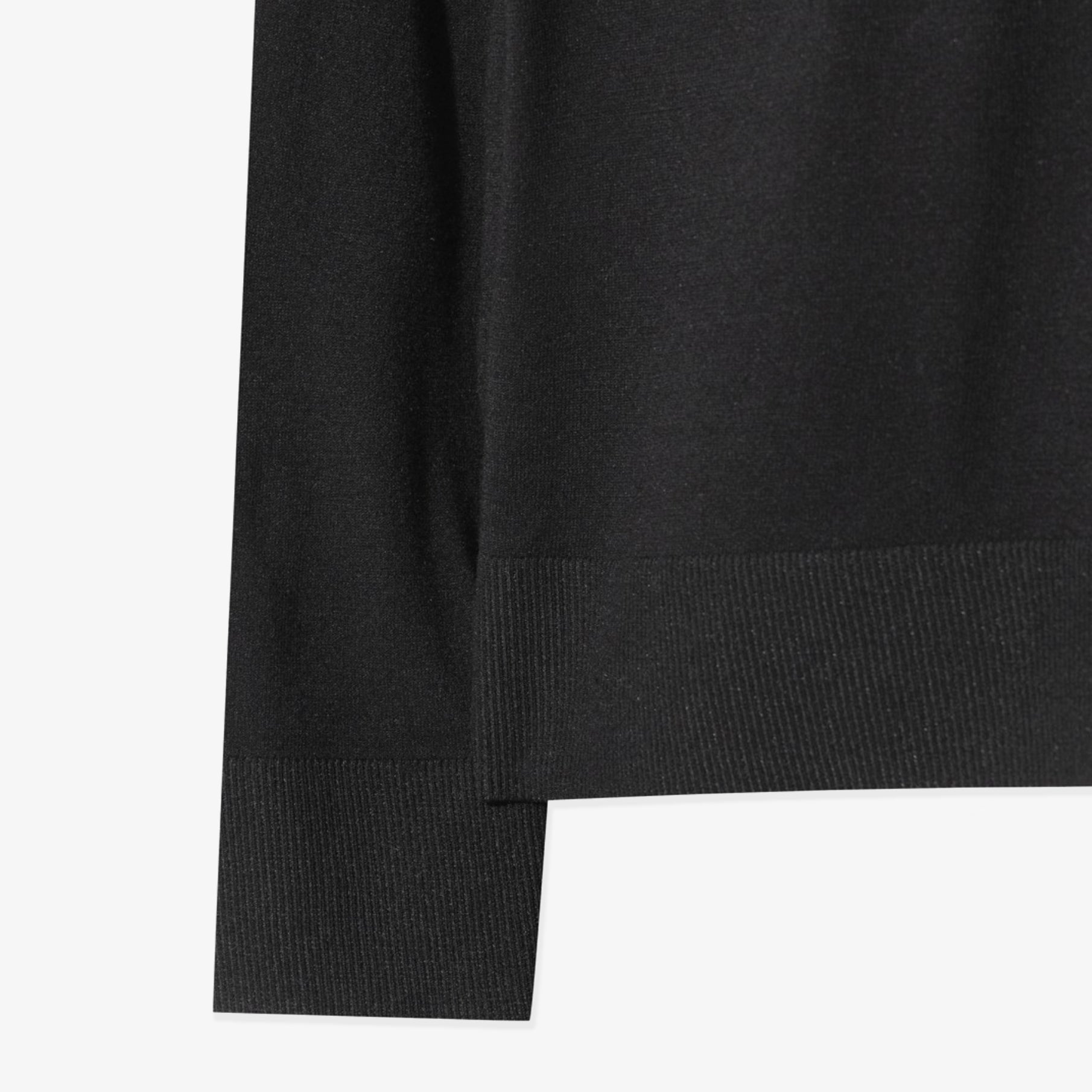 Men's Collared V - Neck Sweater - Black - Erthe Golf