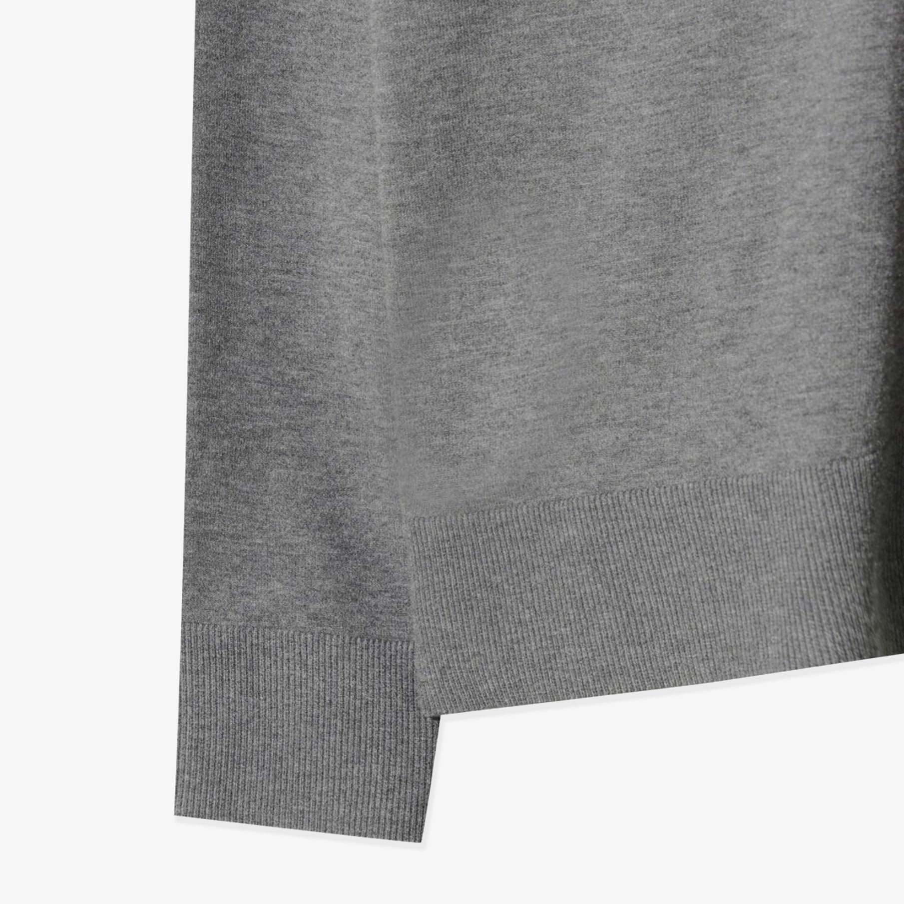 Men&#39;s Collared V - Neck Sweater - Gray - Erthe Golf