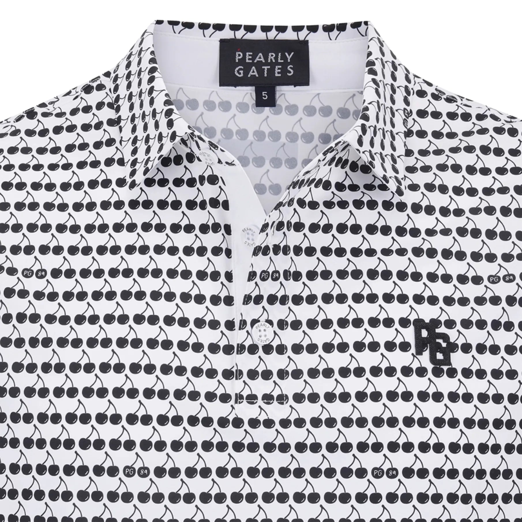 Men's Fruit Print Cooling Tee - Black - Erthe Golf