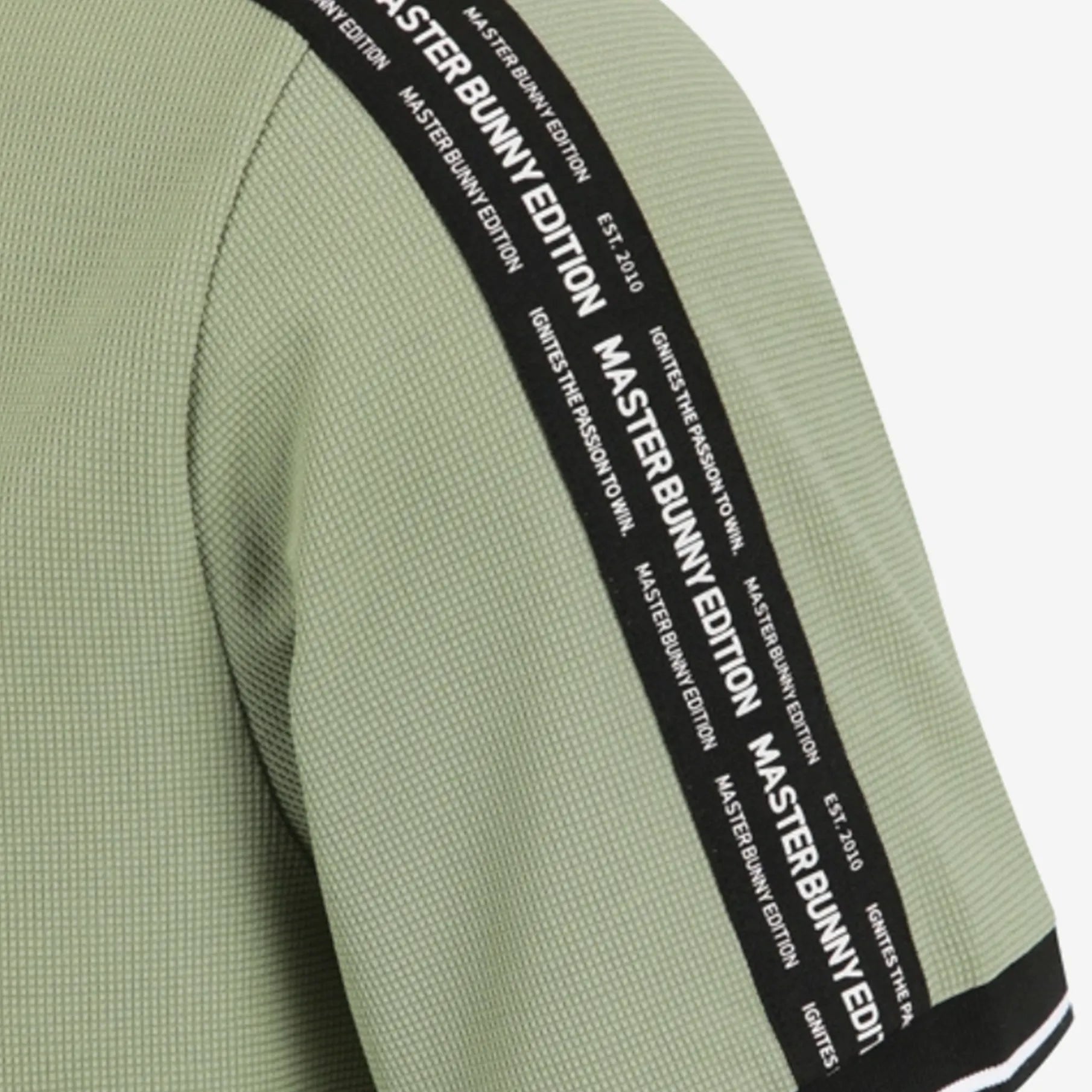 Men's Half - Button Badge Polo - Khaki - Erthe Golf