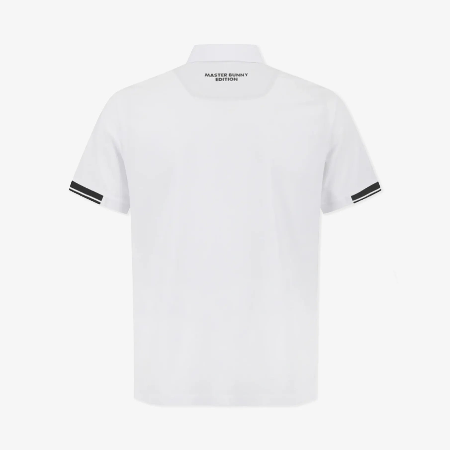 Men's Half - Button Badge Polo - White - Erthe Golf