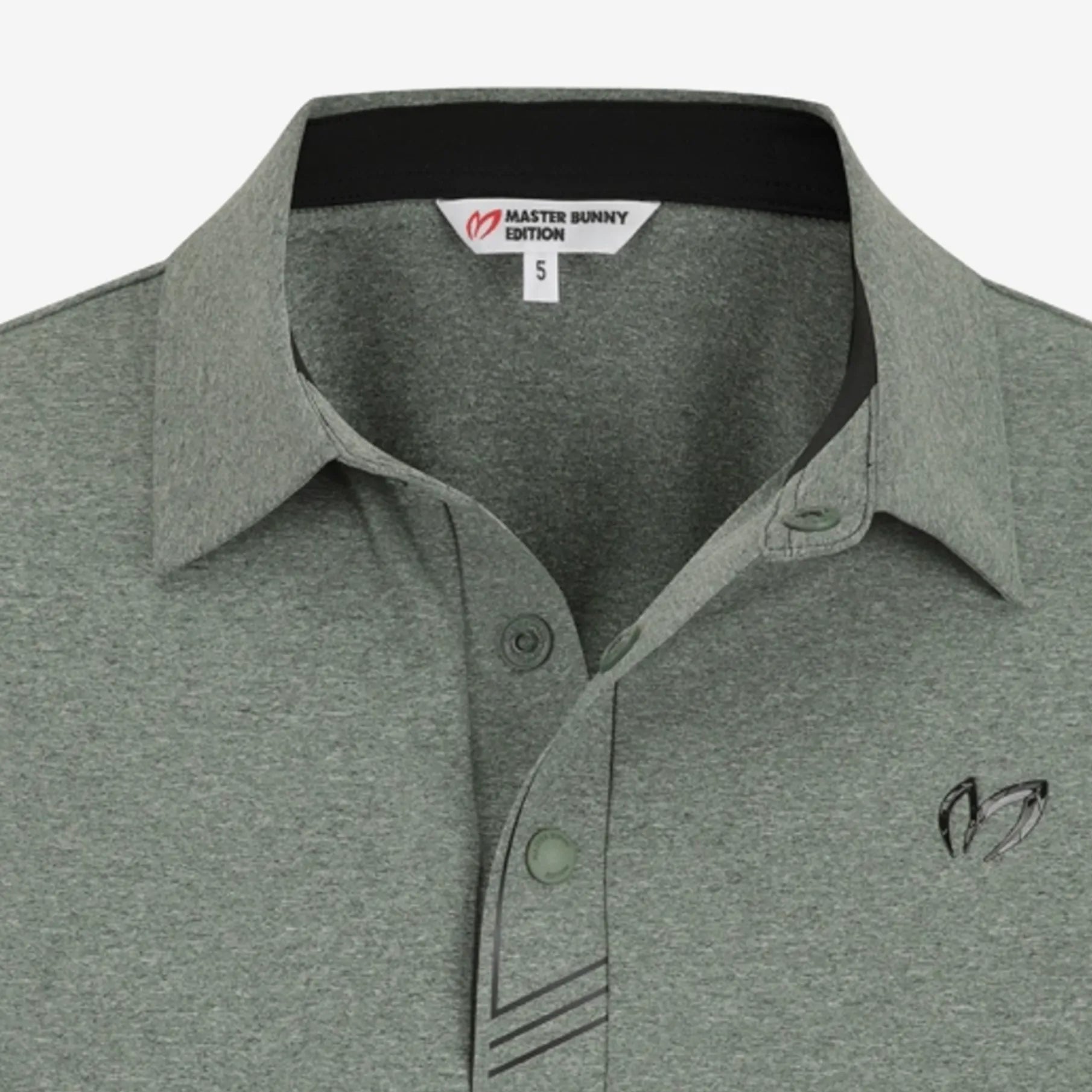 Men's Melange Polo - Khaki - Erthe Golf