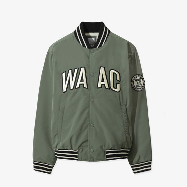 WAAC Men's Padded Varsity Jacket - Olive Green | Erthe Golf