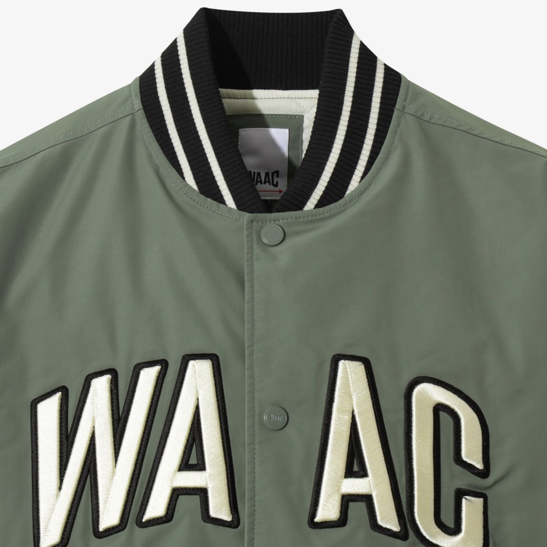 Men's Padded Varsity Jacket - Olive Green - Erthe Golf