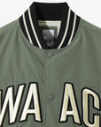 Men's Padded Varsity Jacket - Olive Green - Erthe Golf