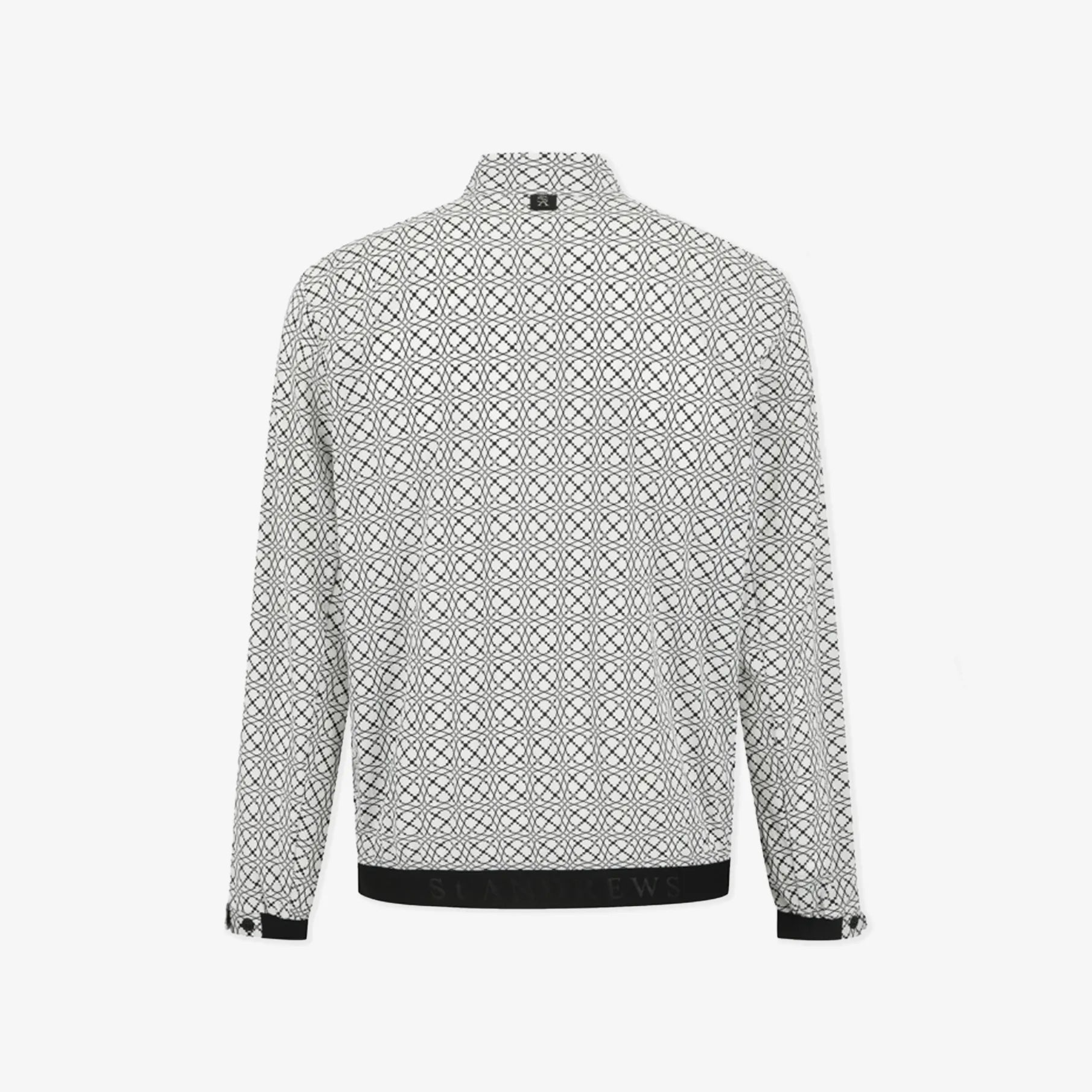 Men's Perforated Zip - Up Jacket - White - Erthe Golf