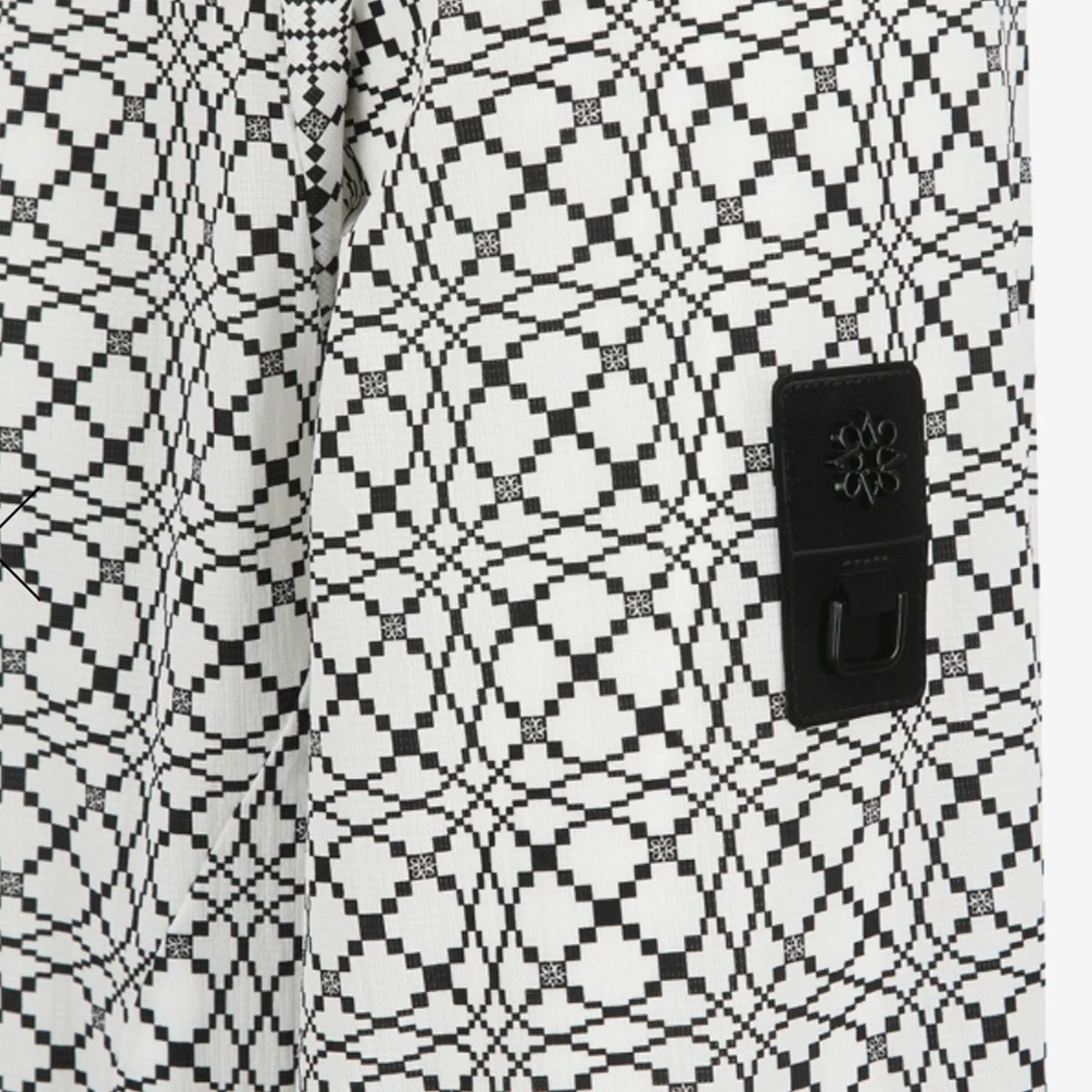 Men's Perforated Zip - Up Jacket - White - Erthe Golf