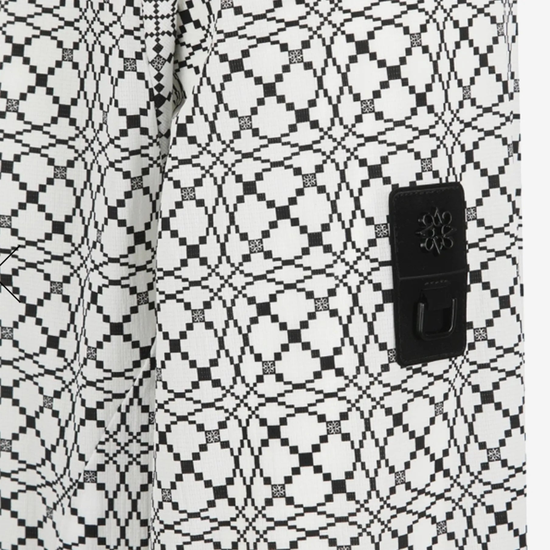 Men's Perforated Zip - Up Jacket - White - Erthe Golf
