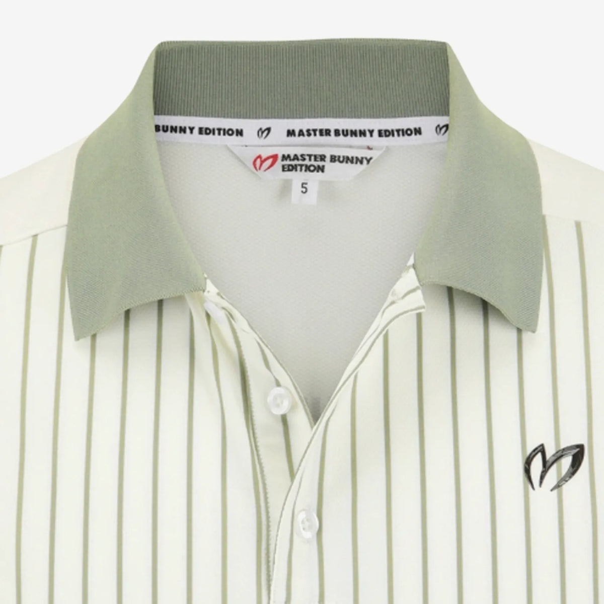 Men's Stripe Polo - Khaki - Erthe Golf